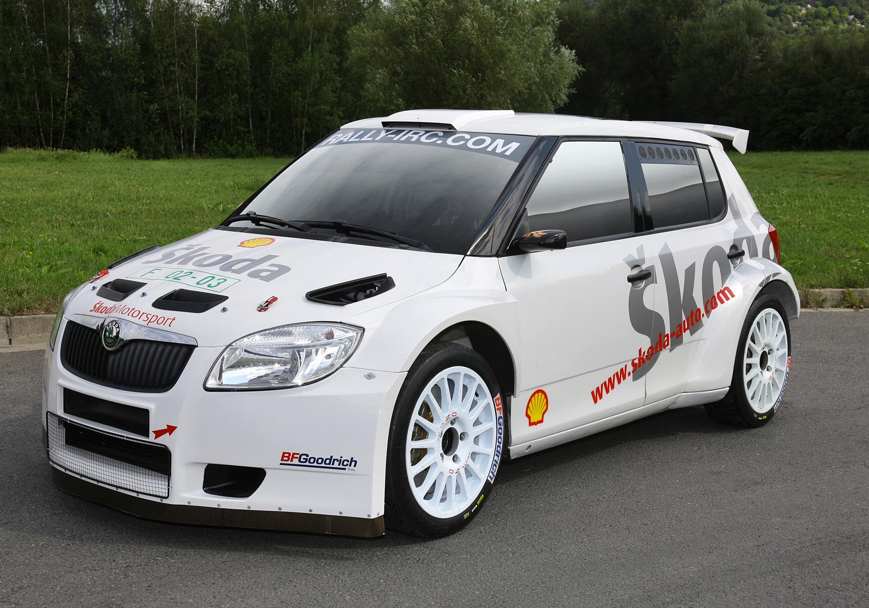 Fabia Super 2000 testuje na Barum Rally Zlín