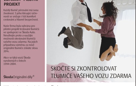 Testování tlumičů zdarma – pilotní projekt